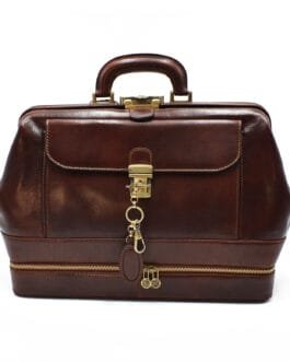 Doctor’s bag with instrument compartment on the bottom
