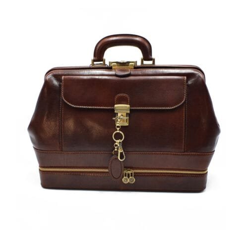 Doctor's bag with instrument compartment on the bottom - Image 2