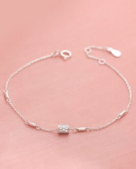 S925 Sterling Silver Small Waist Bracelet Light Luxury Niche Exquisite Women Japan And South Korea Simple High-level Sense Of Personalized New Fashion Hand Accessories