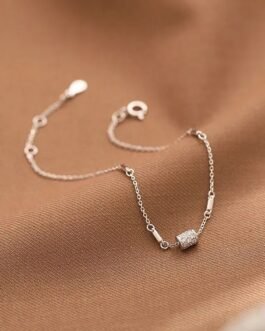 S925 Sterling Silver Small Waist Bracelet Light Luxury Niche Exquisite Women Japan And South Korea Simple High-level Sense Of Personalized New Fashion Hand Accessories