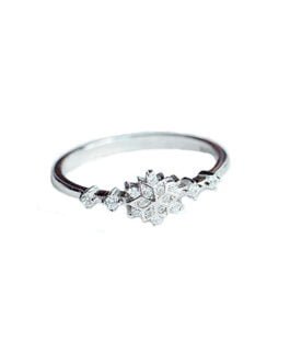 Luxury Women Snowflake Flower Ring