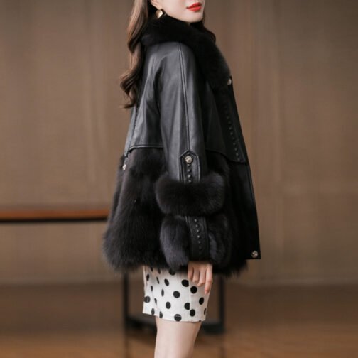 Young Genuine Leather Fur Coat Sheep Fur Fur All-in-one Coat Women's Coat - Image 4
