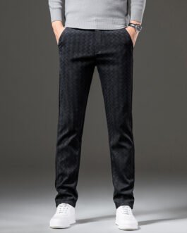 Core Velvet Casual Straight Pants Men