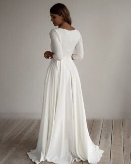 Long Temperament Commute Slim-fit Banquet Wedding Evening Dress