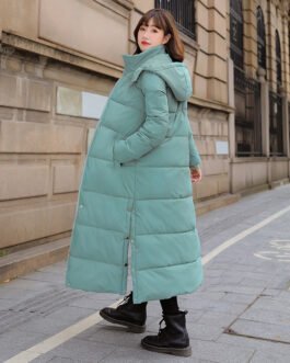 Women’s Down Padded Jacket Mid-length Over-the-knee Padded Jacket