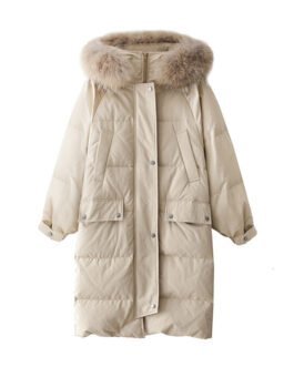 Women’s Winter Mid-length Loose Overknee Down Cotton-padded Coat