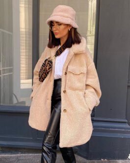 Women Winter Faux Fur Warm Long Coat Korean Teddy Coats