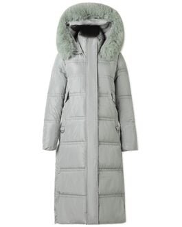 Over-the-knee Down Cotton Jacket Thickened Cotton-padded Coat