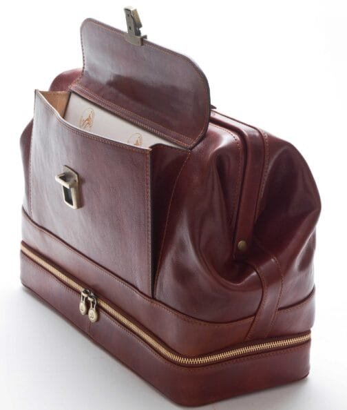 Doctor's bag with instrument compartment on the bottom - Image 6