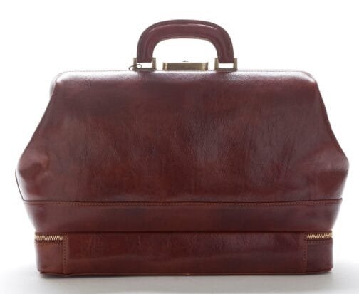 Doctor's bag with instrument compartment on the bottom - Image 8