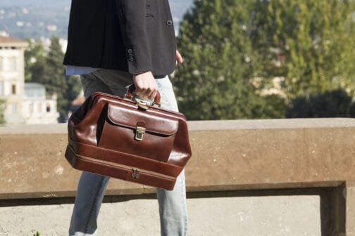 Doctor's bag with instrument compartment on the bottom - Image 11