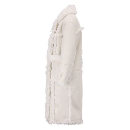 Women's Fur One-piece Long Coat - Image 3