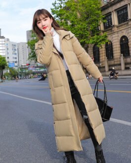 Women's Down Padded Jacket Mid-length Over-the-knee Padded Jacket