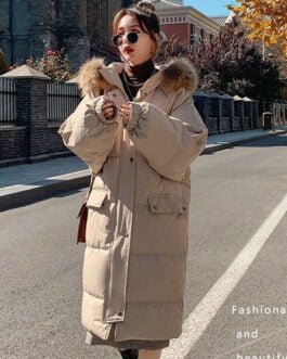 Women's Winter Mid-length Loose Overknee Down Cotton-padded Coat