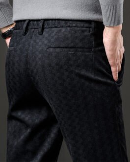 Core Velvet Casual Straight Pants Men
