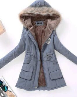 Hooded Winter Jacket Women Fashion Warm Coats Ladies Tops