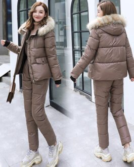 Women's Down Padded Jacket Suit