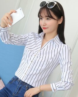 Women Long Sleeved Professional Formal Shirts Were Thin