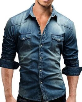 Men Shirt Brand Male Long Sleeve Shirts Casual Solid Slim Fit