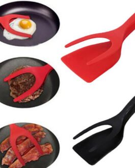 2 In 1 Grip And Flip Tongs Egg Spatula Tongs Clamp Pancake Fried Egg French Toast Omelet Overturned Kitchen Accessories