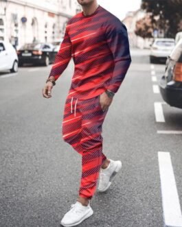 Men’s Casual Suit Printed Sportswear
