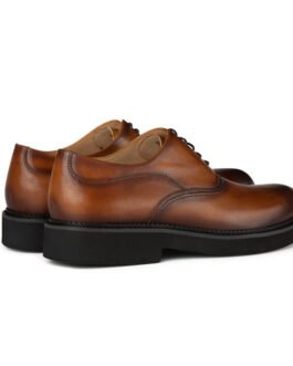 Retro Shoes Thick-soled Business Suits Handmade Leather Shoes Men