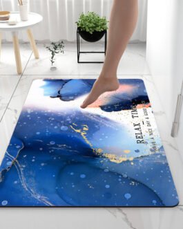 Home Gadget Anti-Slip Mat Super Absorbent Bathroom Floor Mat Diatom Mud Suitable For Kitchen Toilet