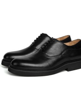 Retro Shoes Thick-soled Business Suits Handmade Leather Shoes Men